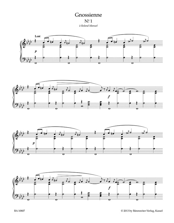 Satie【Gnossiennes】for The Piano
