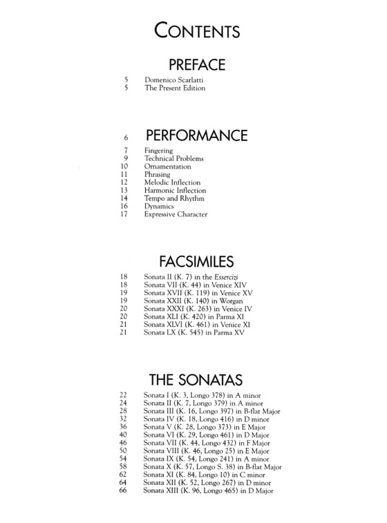 Scarlatti【Sixty Sonatas , In One Volume】for Piano
