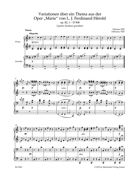 Schubert【Works for Piano Duet】 Ⅲ