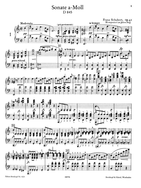Schubert【Werke für Klavier zu zwei Händen】Band Ⅰ- Sonaten Ⅰ