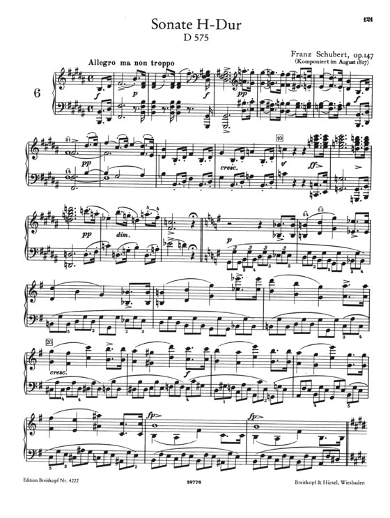Schubert【Werke für Klavier zu zwei Händen】Band Ⅱ - Sonaten Ⅱ