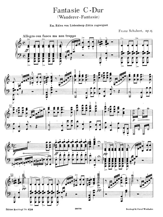 Schubert【Werke für Klavier zu zwei Händen , Band Ⅳ】Fantasien, Impromptus, Moments musicaux