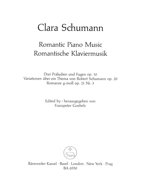 Clara Schumann【Romantic Piano Music / Romantische Klaviermusik】