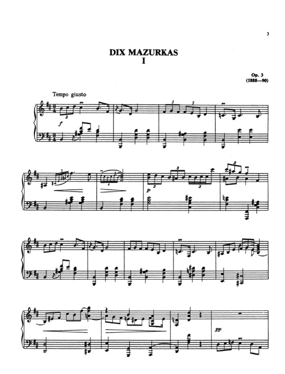 Scriabin【Mazurkas】for Piano