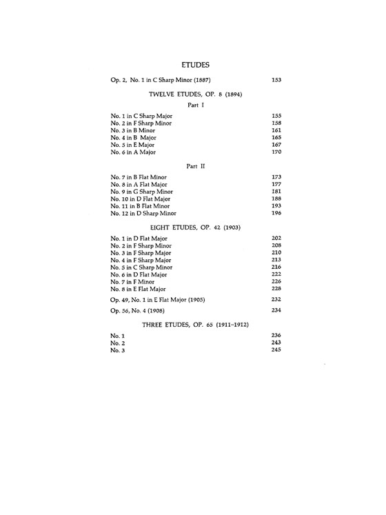 Scriabin【The Complete Preludes and Etudes】for Piano