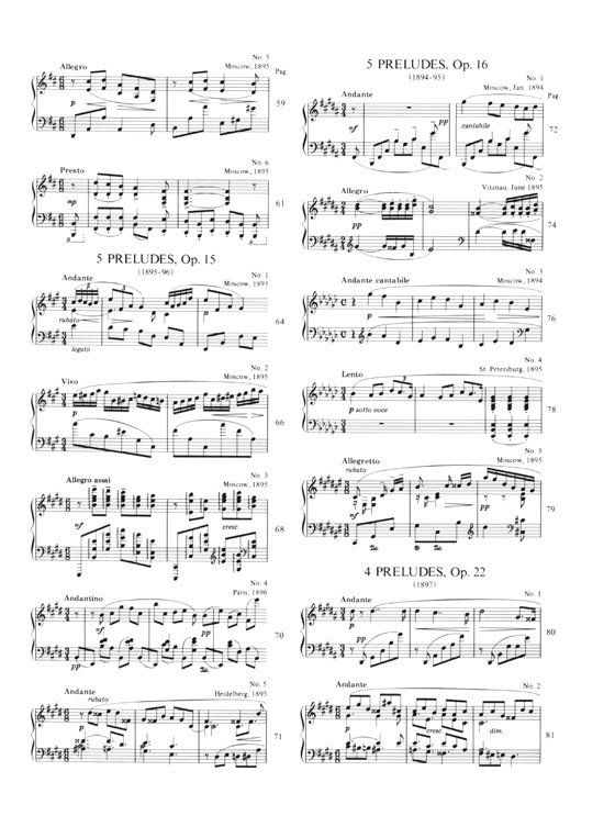 Scriabin【Piano Works , Vol. 4】Preludes Op.11, 13, 15, 16, 22, 27, 33, 37, 48, 67, 74スクリアビン ピアノ曲集 第四巻‧前奏曲集
