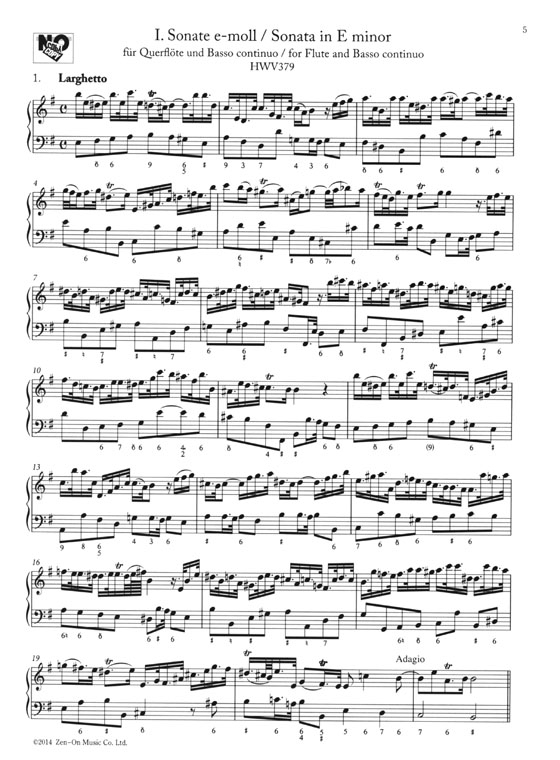 Handel【Flute Sonatas】ヘンデル フルート・ソナタ集