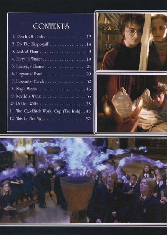 Selections from【Harry Potter And The Goblet of Fire】for Piano／Vocal／Chords