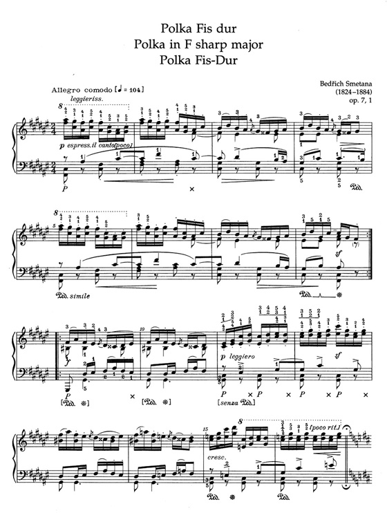 Smetana【Polky／Polkas】for Piano