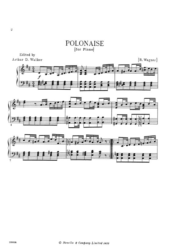 Wagner【Polonaise】for Piano