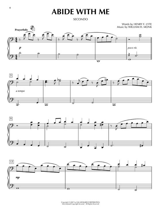 Hymns【CD+樂譜】Piano Duet Play-Along , Volume 9