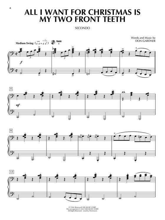 A Merry Little Christmas【CD+樂譜】Piano Duet Play-Along , Volume 43