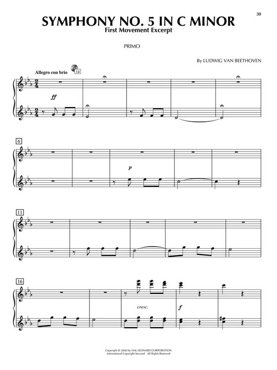 Classical for Two【CD+樂譜】Piano Duet Play-Along , Volume 28 Classical for Two【CD+樂譜】Piano Duet Play-Along , Volume 28