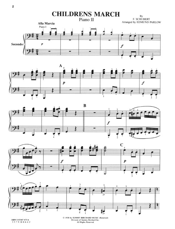 Schubert【Children's March】for Two Pianos , Eight Hands