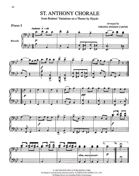 【7 Classical Favorites】Arranged for Two Pianos, Eight Hands