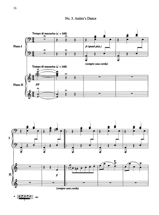 【5 Classical Favorites】Arranged for Two Pianos, Four Hands