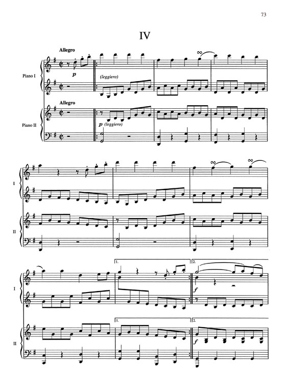 【5 Classical Favorites】Arranged for Two Pianos, Four Hands