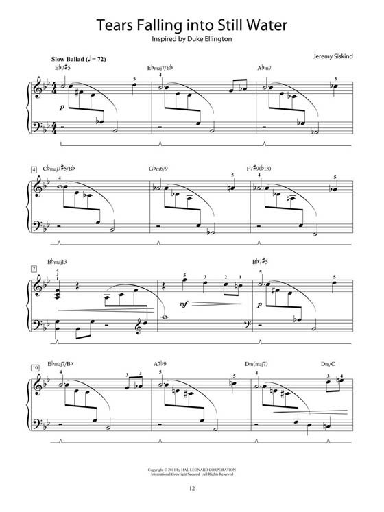 【Jazz Etude Inspirations 】8 Piano Etudes Inspired By The Masters