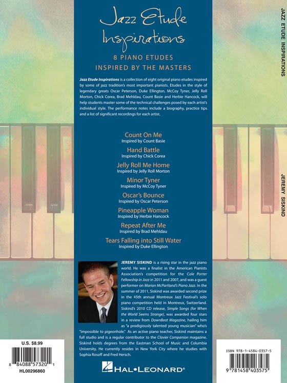 【Jazz Etude Inspirations 】8 Piano Etudes Inspired By The Masters