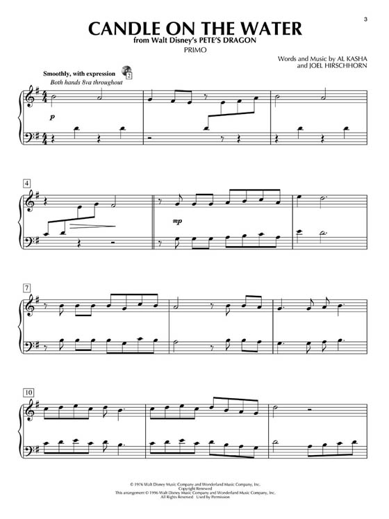 Disney Songs【CD+樂譜】Piano Duet Play-Along Volume 6