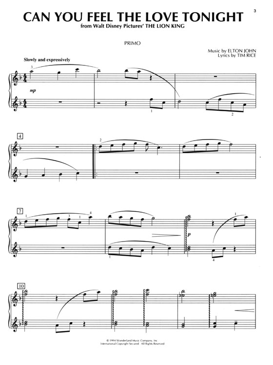 【Disney Duos】Piano Duet, 1 Piano, 4 Hands