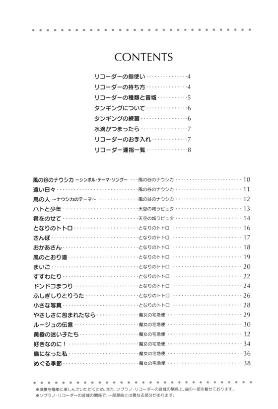 音名フリガナ付き これなら吹ける ソプラノ‧リコーダー‧スタジオジブリ曲集 新版 for Recorder