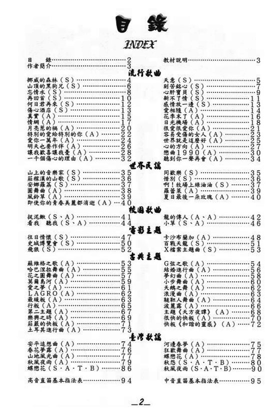 直笛小品集【從通俗到古典 2】 直笛小品集【從通俗到古典 2】
