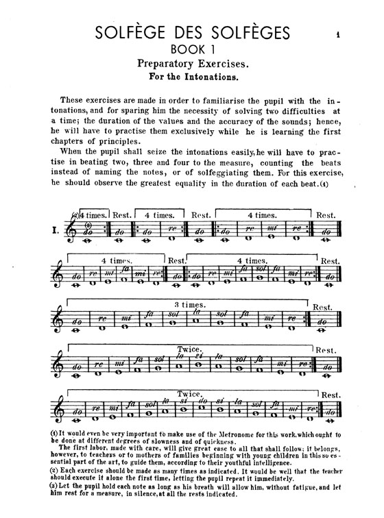 Danhauser【Solfege Des Solfeges , BookⅠ】for Voice