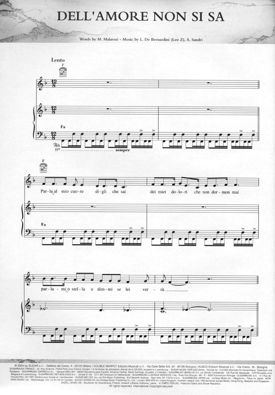 Andrea Bocelli【Andrea】 Andrea Bocelli【Andrea】