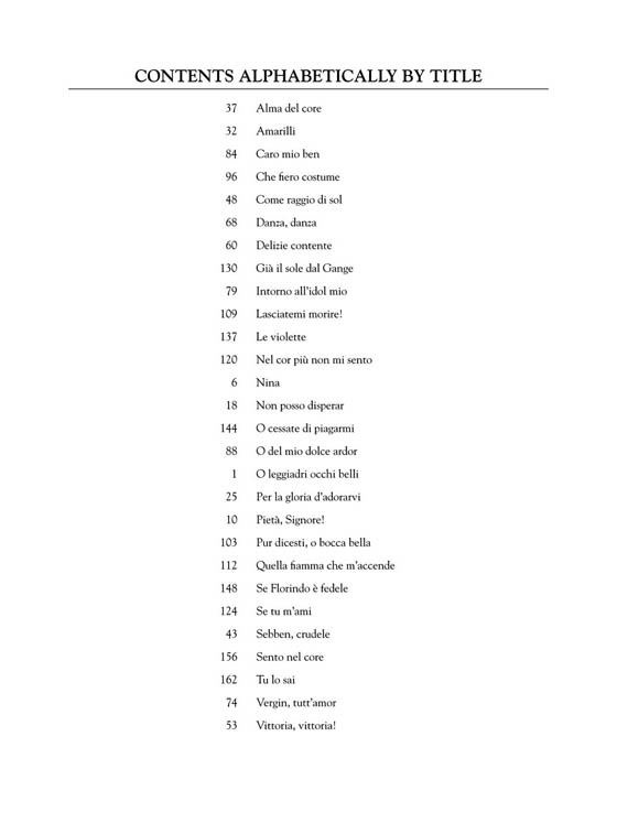 【28 Italian Songs And Arias】Medium High Voice 【28 Italian Songs And Arias】Medium High Voice