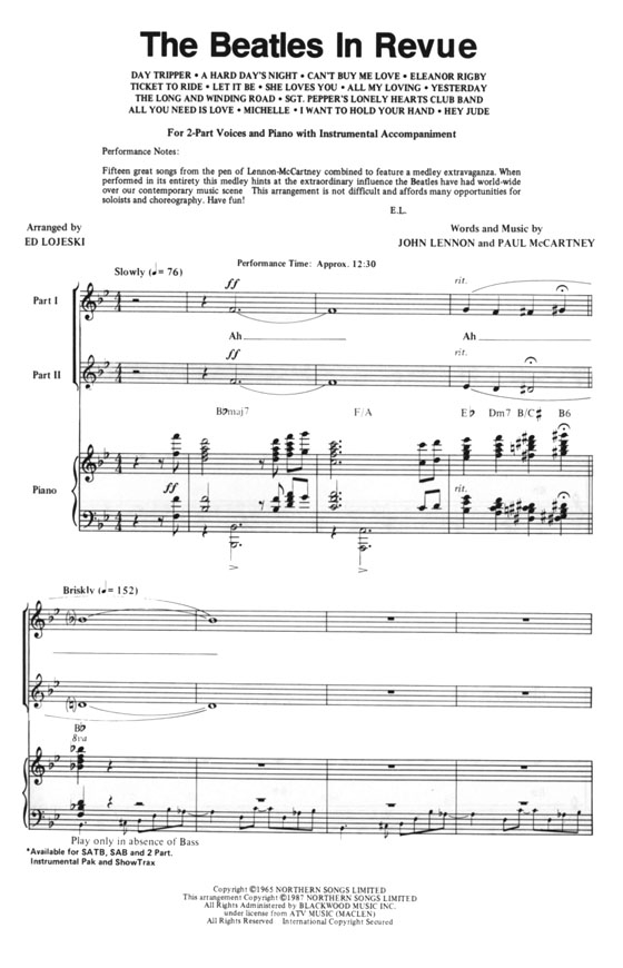 The Beatles in Revue【A Medley Featuring 15 Classics】2-Part The Beatles in Revue【A Medley Featuring 15 Classics】2-Part