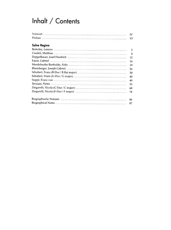 【Marianische Gesänge Ⅰ/Marian Hymns Ⅰ】Settings for Solo Voice and Organ 【Marianische Gesänge Ⅰ/Marian Hymns Ⅰ】Settings for Solo Voice and Organ