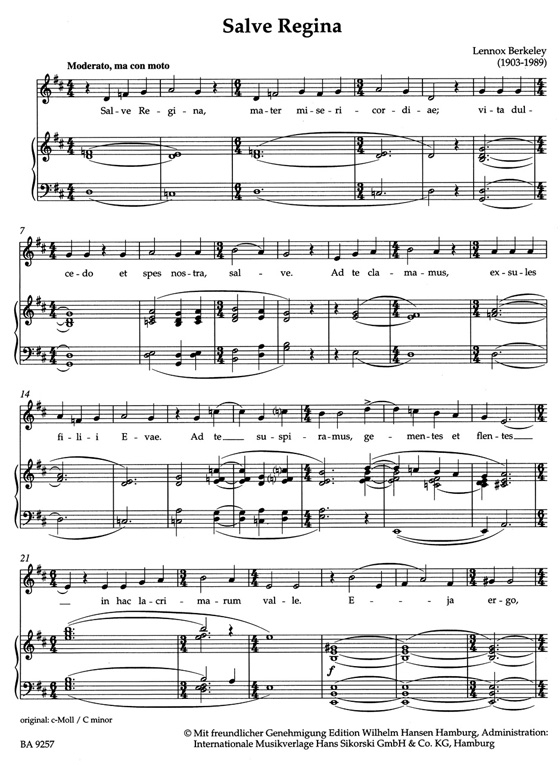 【Marianische Gesänge Ⅰ/Marian Hymns Ⅰ】Settings for Solo Voice and Organ 【Marianische Gesänge Ⅰ/Marian Hymns Ⅰ】Settings for Solo Voice and Organ