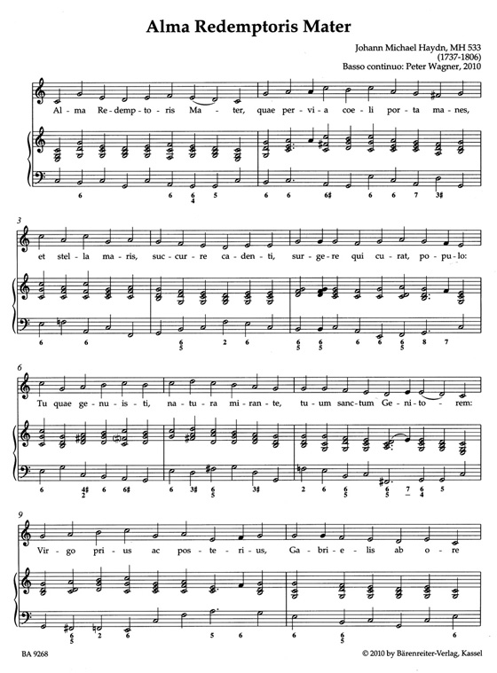 【Marianische Gesänge Ⅱ/Marian Hymns Ⅱ】Settings for Solo Voice and Organ 【Marianische Gesänge Ⅱ/Marian Hymns Ⅱ】Settings for Solo Voice and Organ