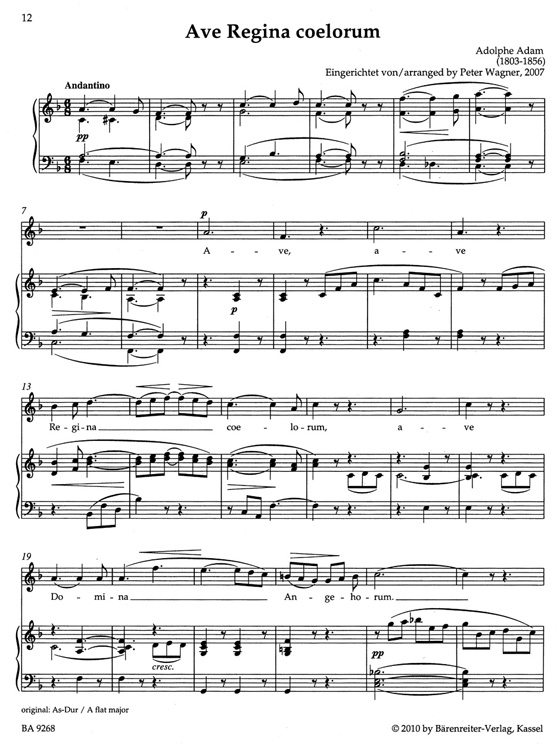 【Marianische Gesänge Ⅱ/Marian Hymns Ⅱ】Settings for Solo Voice and Organ 【Marianische Gesänge Ⅱ/Marian Hymns Ⅱ】Settings for Solo Voice and Organ
