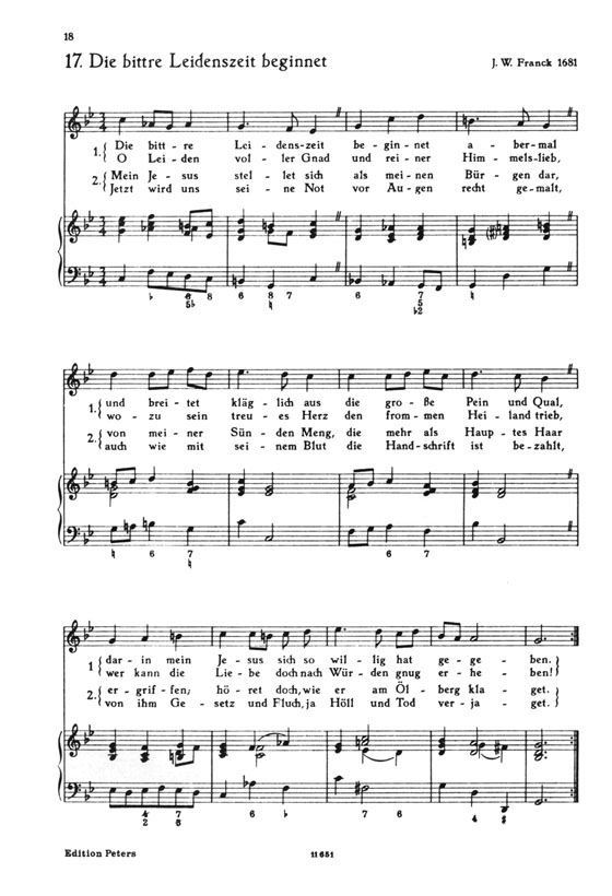 Bach-Schemelli【Geistliche Lieder Und Arien , BWV 439-507】Ausgabe für Singstimme und Klavier