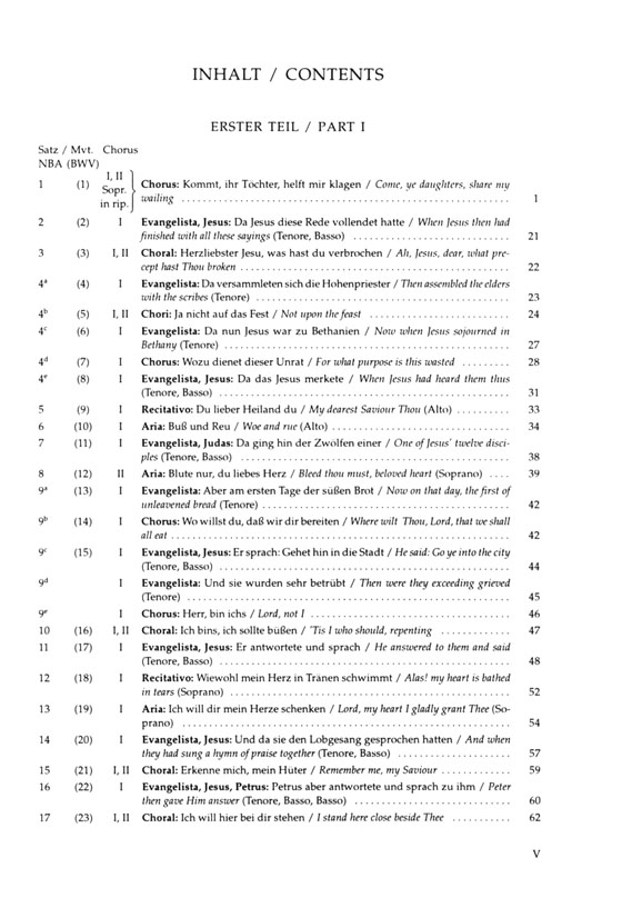 J.S. Bach【Matthaus-Passion/St. Matthew Passion , BWV 244】Klavierauszug , Vocal Score J.S. Bach【Matthaus-Passion/St. Matthew Passion , BWV 244】Klavierauszug , Vocal Score