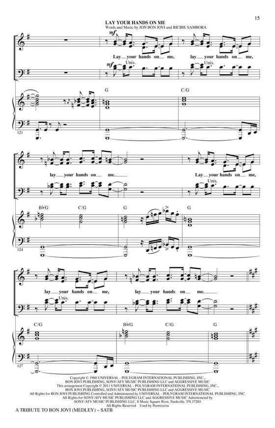 A Tribute To Bon Jovi (Medley) SATB