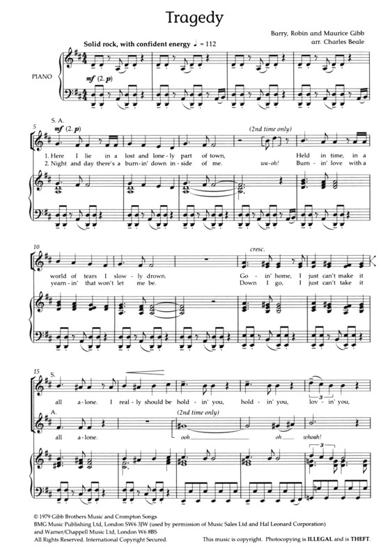 【Disco Classics , Volume One】S.A. and Piano 【Disco Classics , Volume One】S.A. and Piano