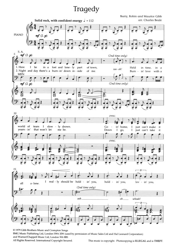 【Disco Classics , Volume One】S.A. Men and Piano 【Disco Classics , Volume One】S.A. Men and Piano