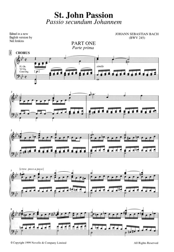 J.S. Bach- St. John Passion(English/German) J.S. Bach- St. John Passion(English/German)