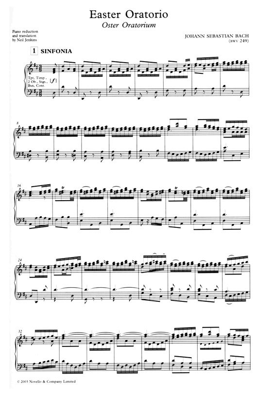J.S. Bach- Easter Oratorio (English/German) J.S. Bach- Easter Oratorio (English/German)