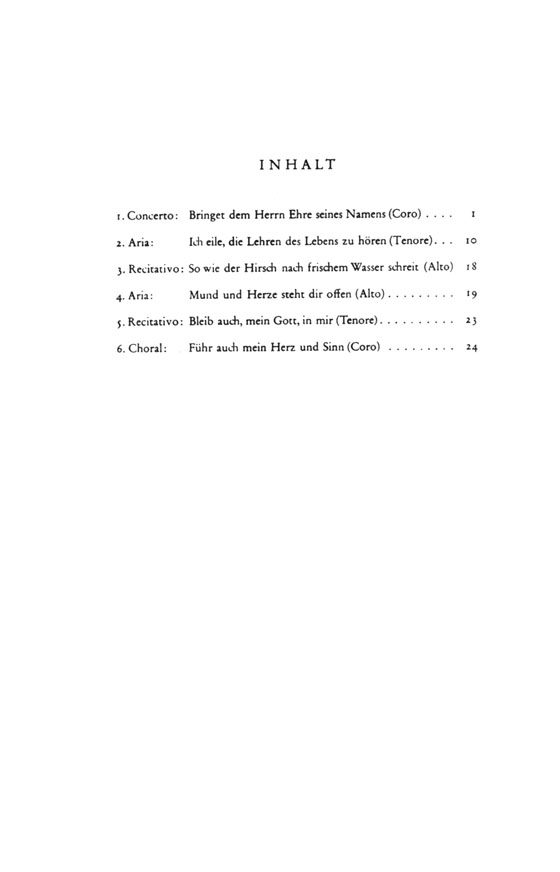 J.S. Bach【 Cantata No. 148－Bringet Dem Herrn Ehre Seines Namens , BWV 148】Vocal Score