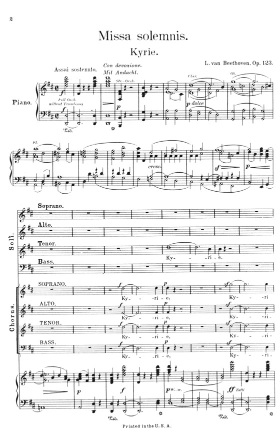 Beethoven【Missa Solemnis In D】 Beethoven【Missa Solemnis In D】