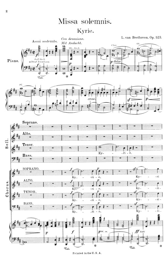 Beethoven【Missa Solemnis In D】