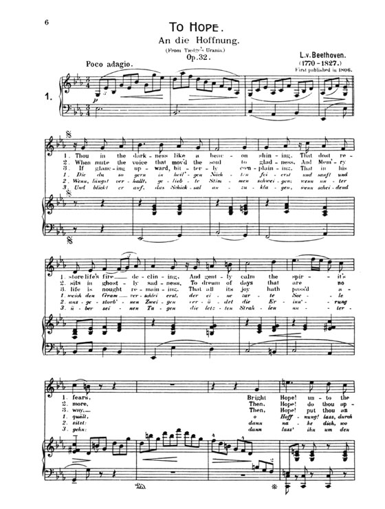 Beethoven【Songs -Complete】With German And English Text