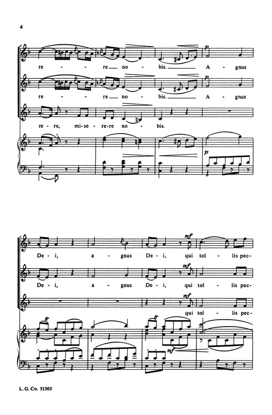 【Agnus Dei By W.A.Mozart】SSA Accompanied 【Agnus Dei By W.A.Mozart】SSA Accompanied