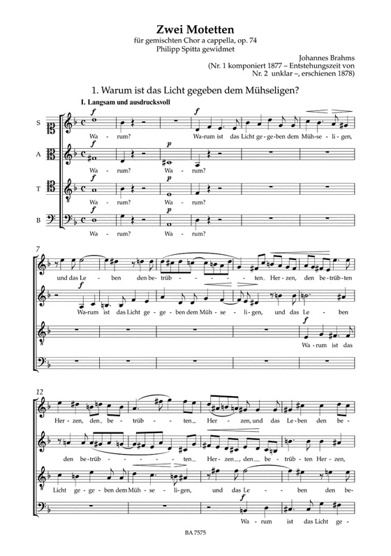 Brahms【Geistliche Chormusik /Sacred Choral Music】a cappella Brahms【Geistliche Chormusik /Sacred Choral Music】a cappella