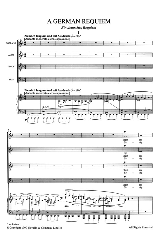 Brahms【A German Requiem / Ein deutsches Requiem】English / German