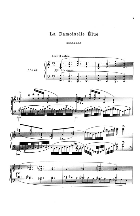 Debussy【La Damoiselle Elue】Choral Score